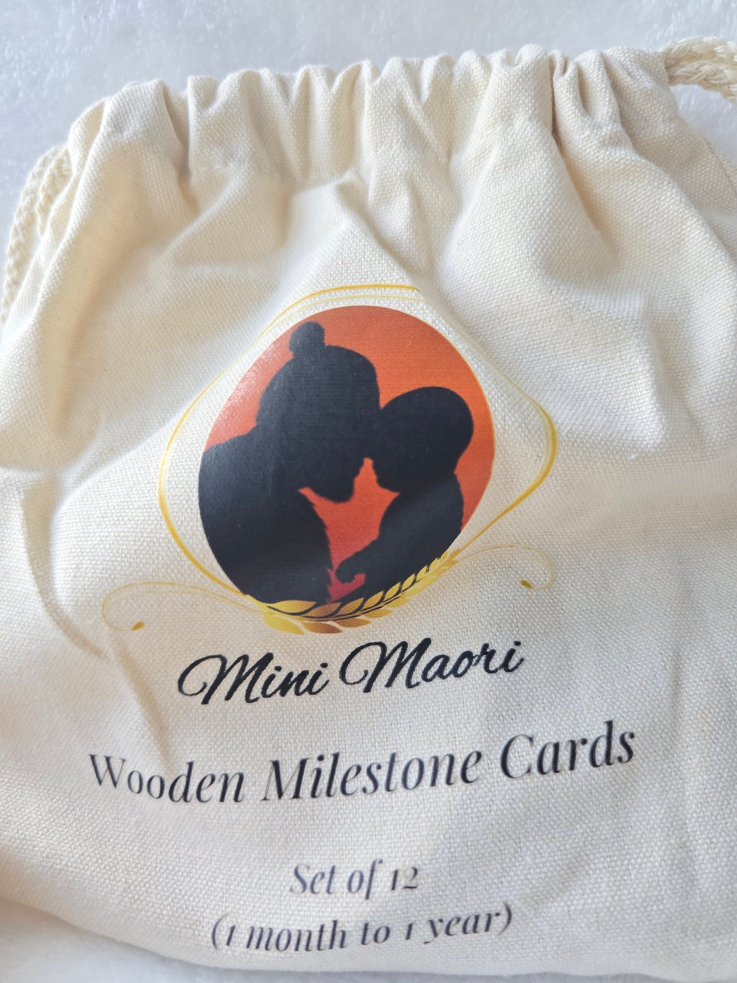 Milestone Cards 1 month - 1 year (double-sided Maori/English)