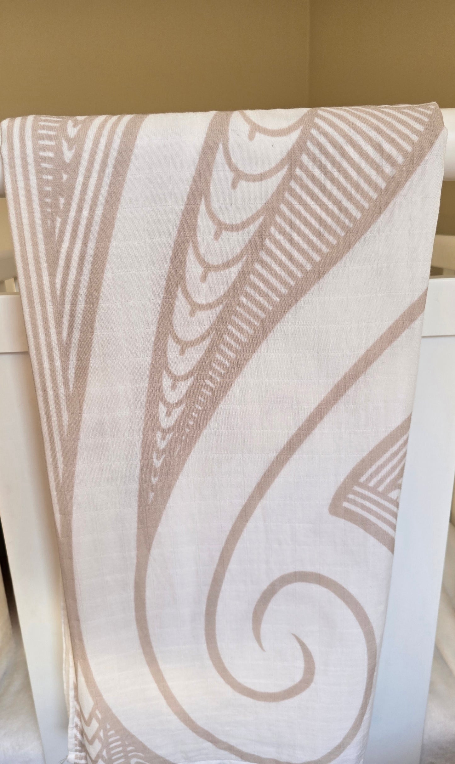Organic Muslin Wrap - Whenua (Land) Tan