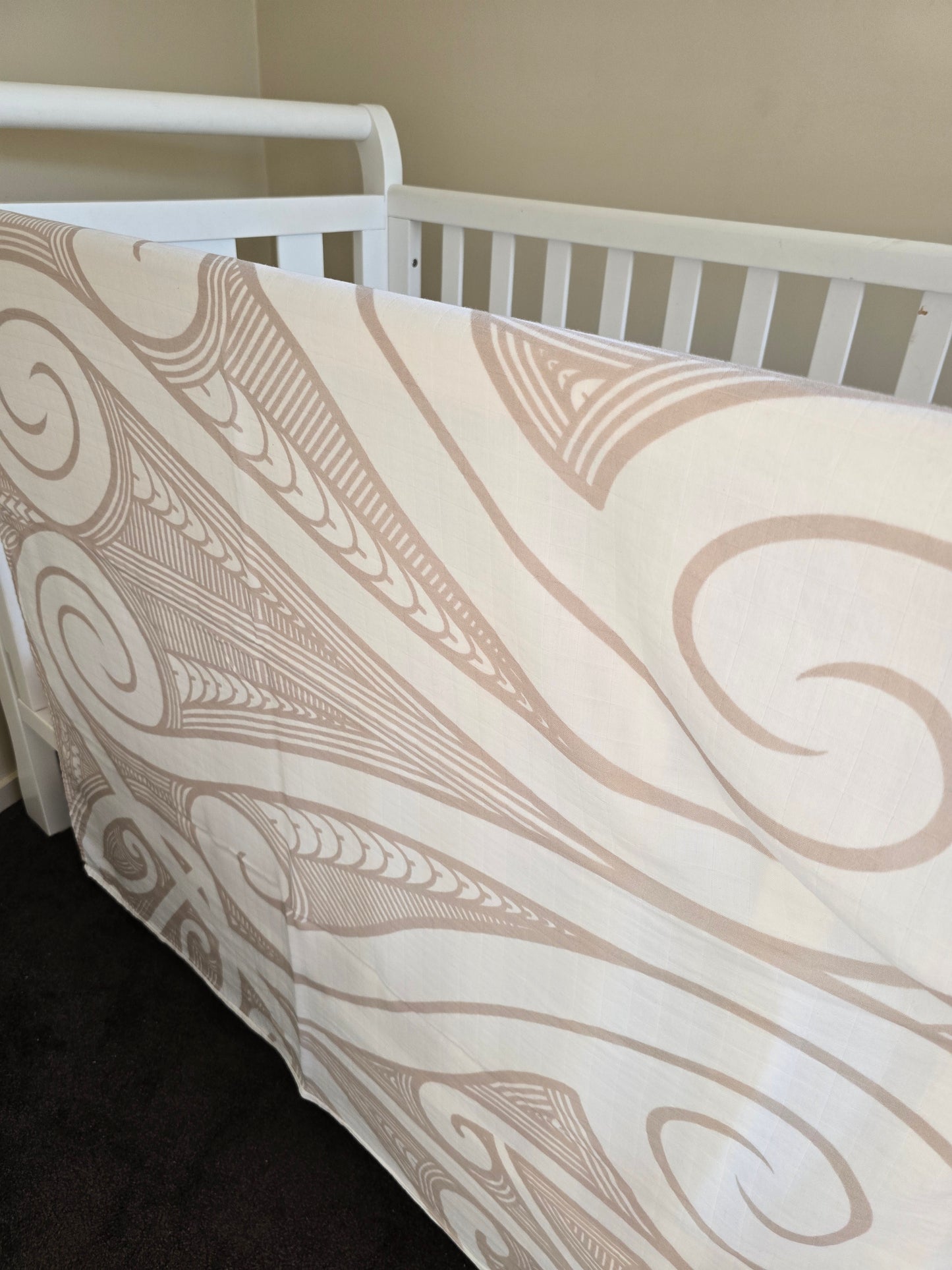 Organic Muslin Wrap - Whenua (Land) Tan