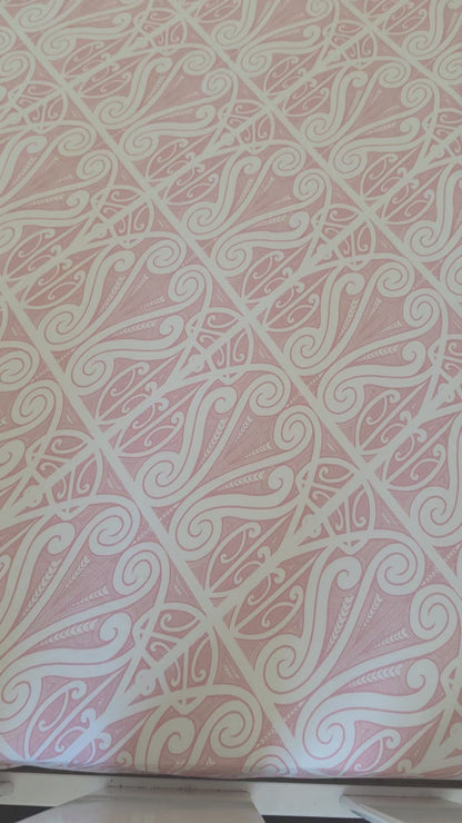 Fitted Cot Sheet (Peachy Pink)