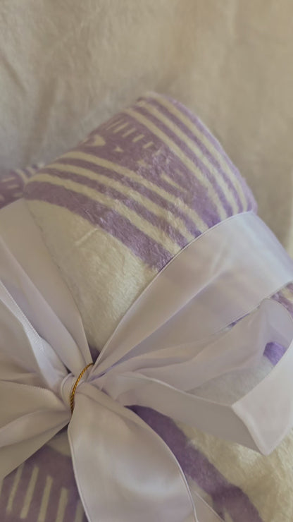 Maori Baby Blanket - Moemoeā (Dream) Purple