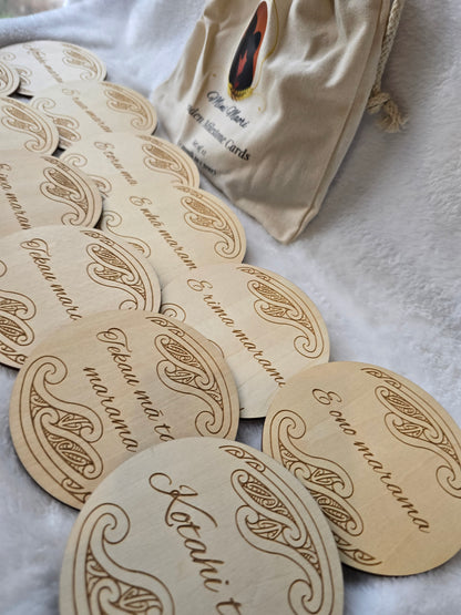 Milestone Cards 1 month - 1 year (double-sided Maori/English)